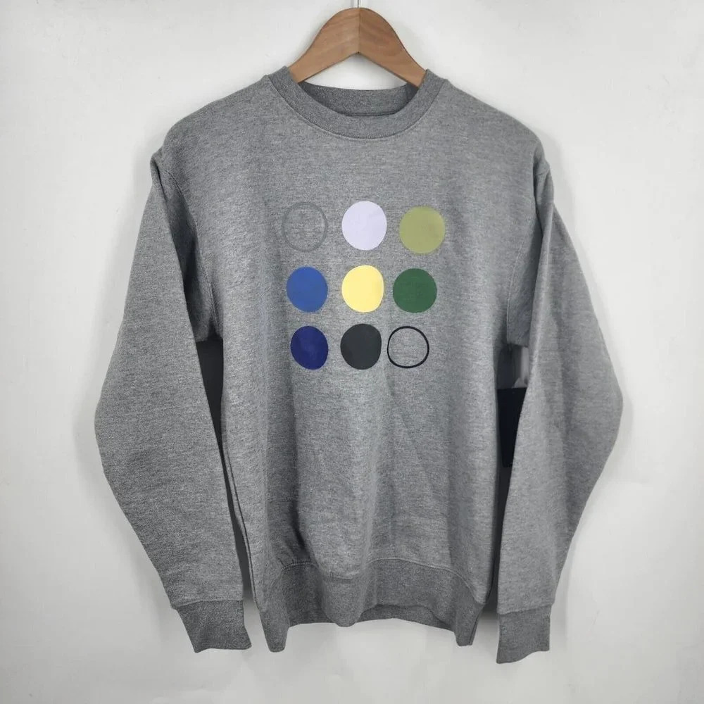 Vestige VSTG Men's Circle‎ Graphic Pullover Sweatshirt Gray Size S NWT